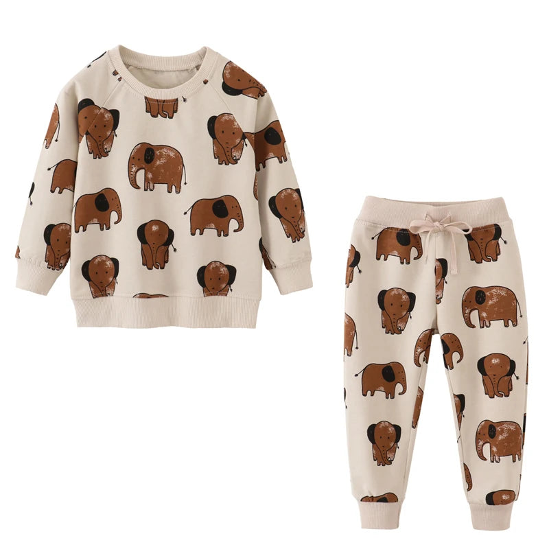 Elephant SweatShirt+Pants Set