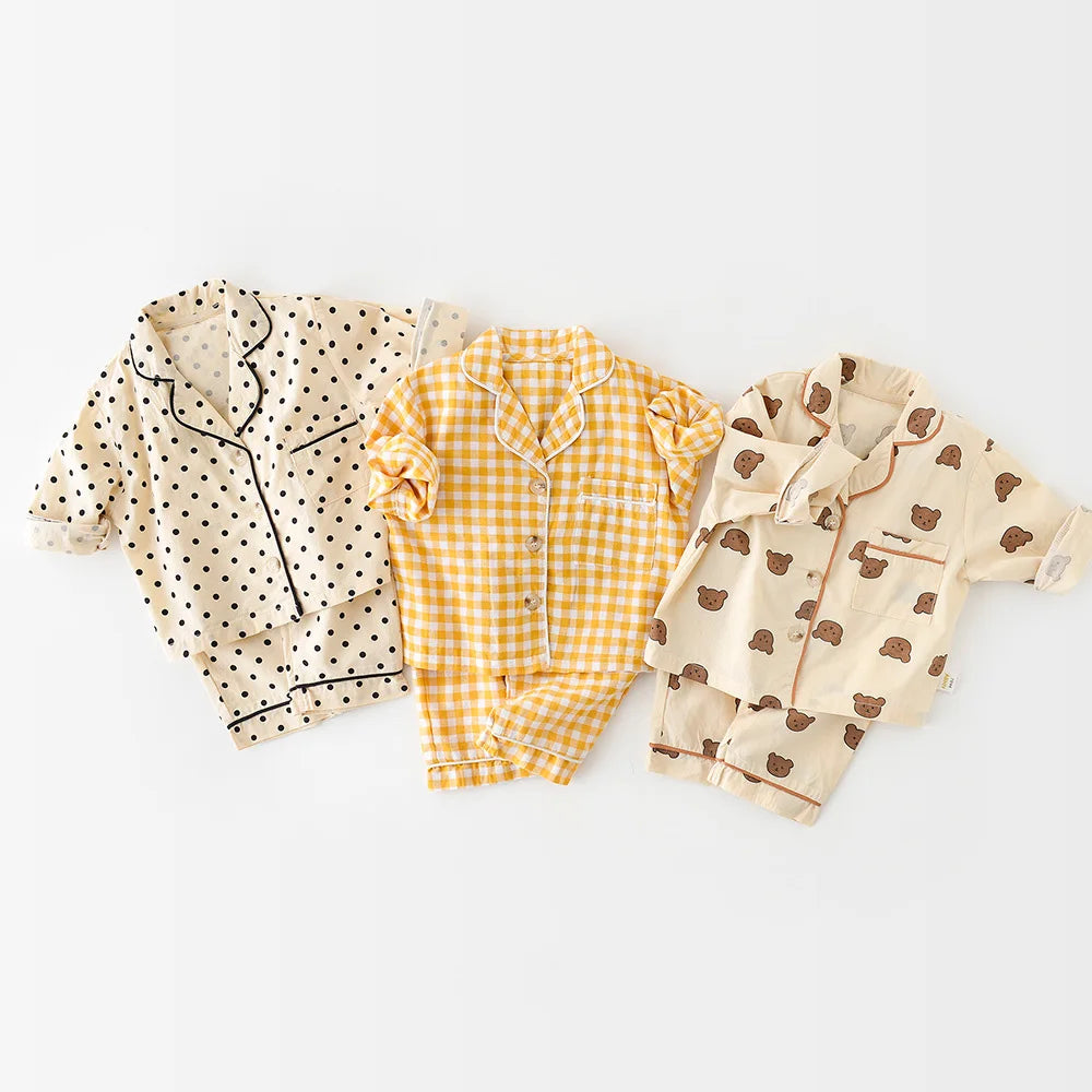 Cute Bear Baby Pajama Set