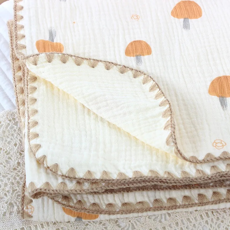 4 Layers Gauze Cotton Baby Blanket - Seazide Shop