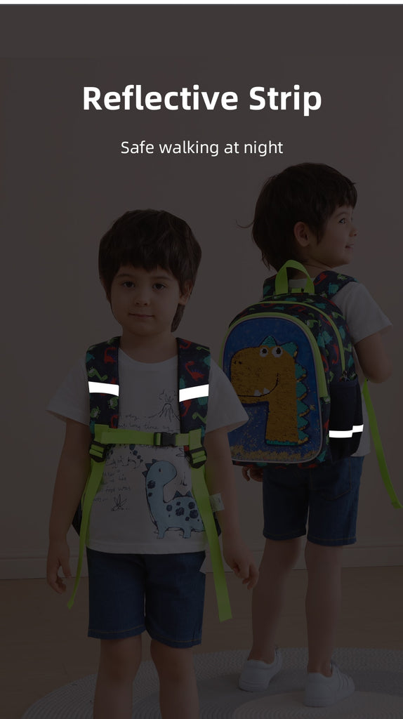 Reversible Sequins Dinosaur Backpack Kids 3-6-Seazide Shop