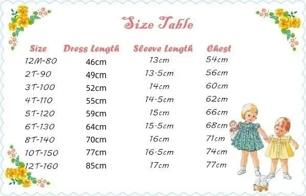 0-6Y Smocked  Vintage  Dress - Seazide Shop