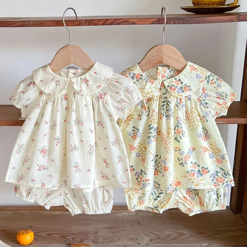 Sunny Adventures Dress+Bloomers Set