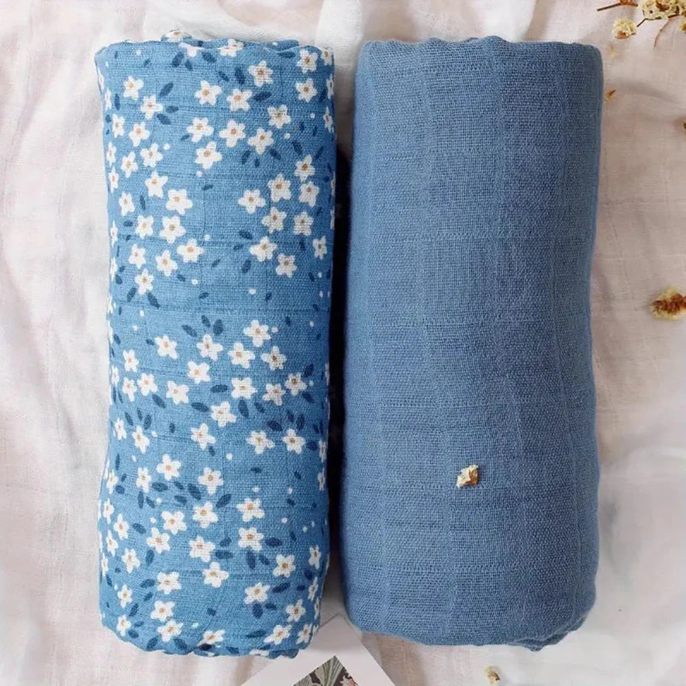 2PCS Muslin Swaddle Blanket