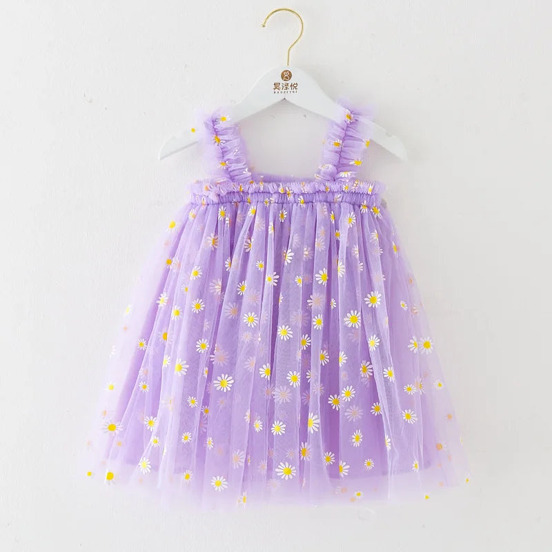 Daisy Printed Tutu Dress