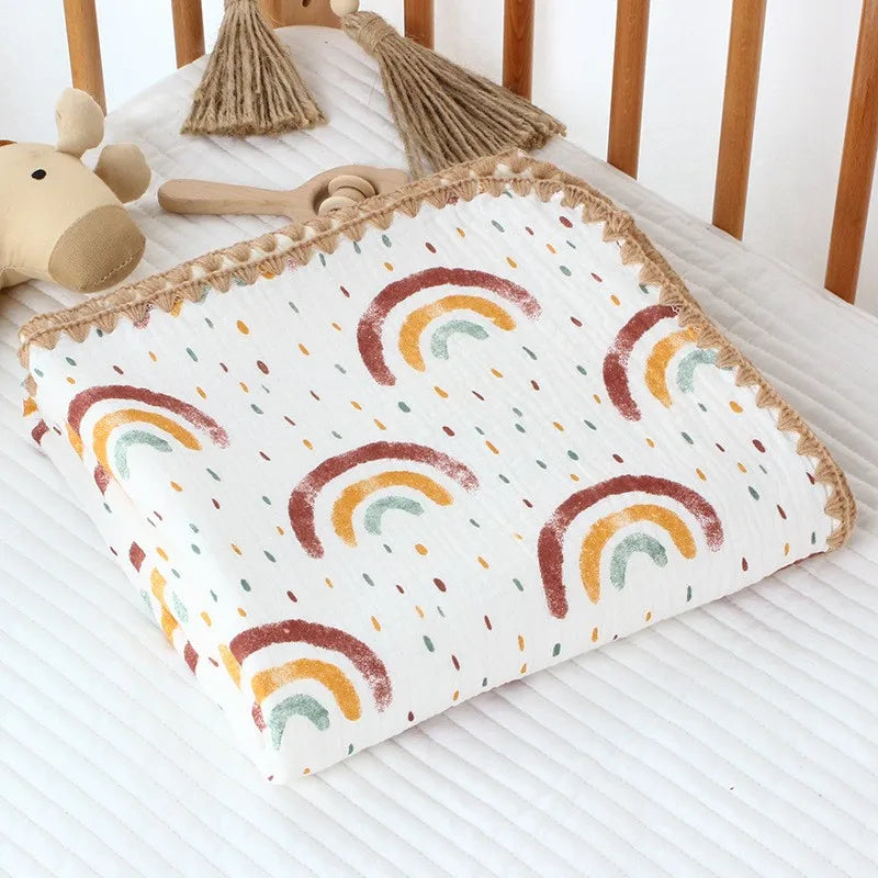 4 Layers Gauze Cotton Baby Blanket