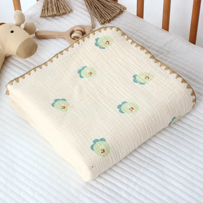 4 Layers Gauze Cotton Baby Blanket - Seazide Shop