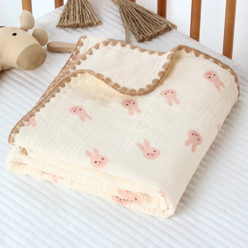 4 Layers Gauze Cotton Baby Blanket - Seazide Shop