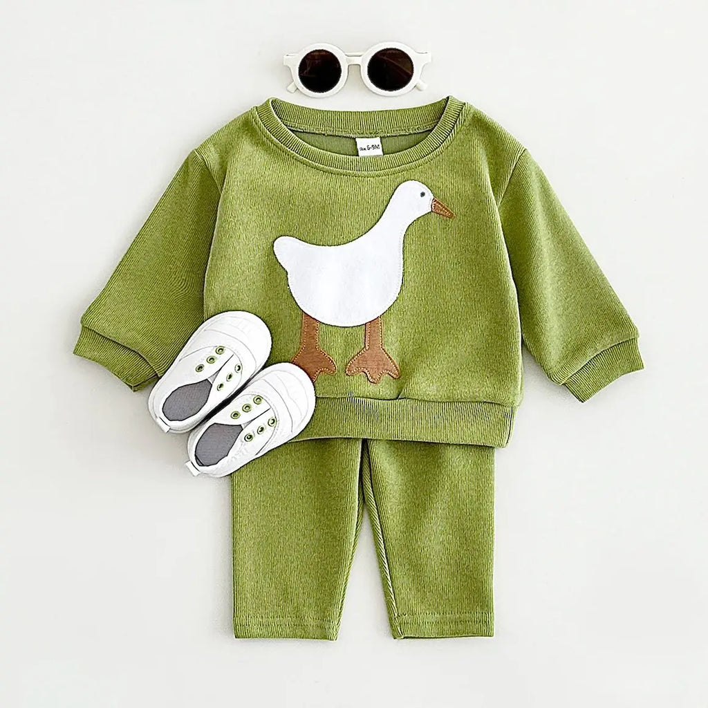 Cozy Duck Infant Sweatshirt Set