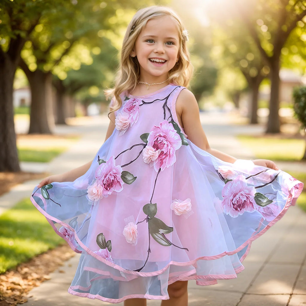 Bohemian Girls Flower Dress