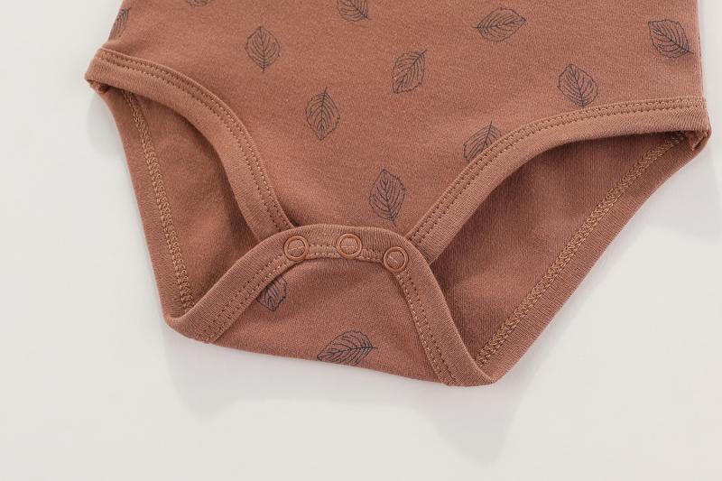 5-Pack Cotton Print Bodysuit+Pant+Bib+Knot Cap Set-Seazide Shop