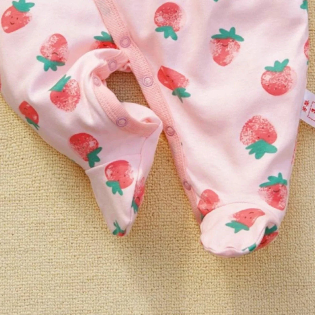 0-12M Strawberry Girls Footsie - Seazide Shop