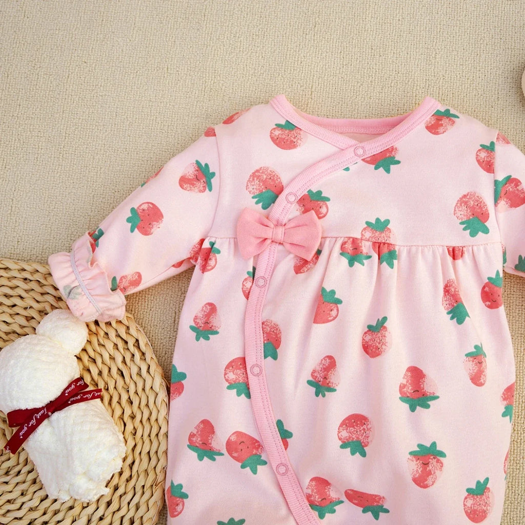 0-12M Strawberry Girls Footsie - Seazide Shop