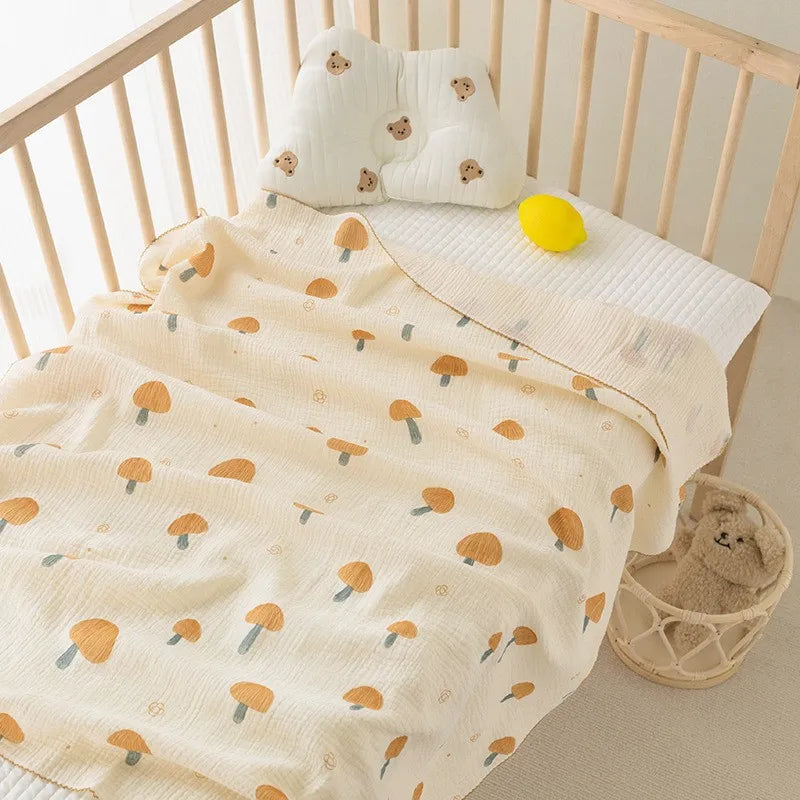 4 Layers Gauze Cotton Baby Blanket - Seazide Shop