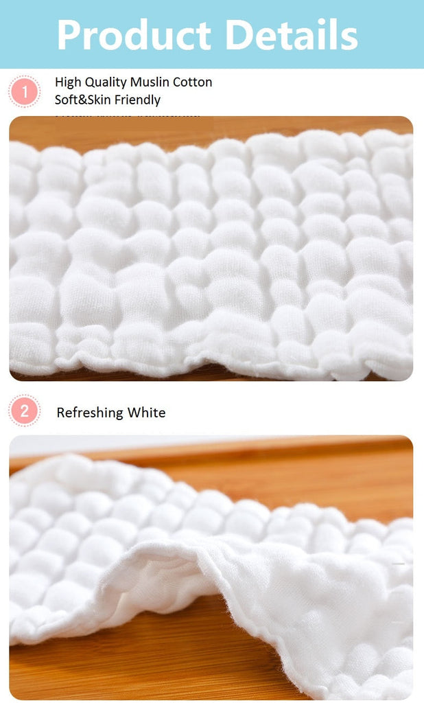 10 layer Muslin Cotton Reusable Diaper Inserts