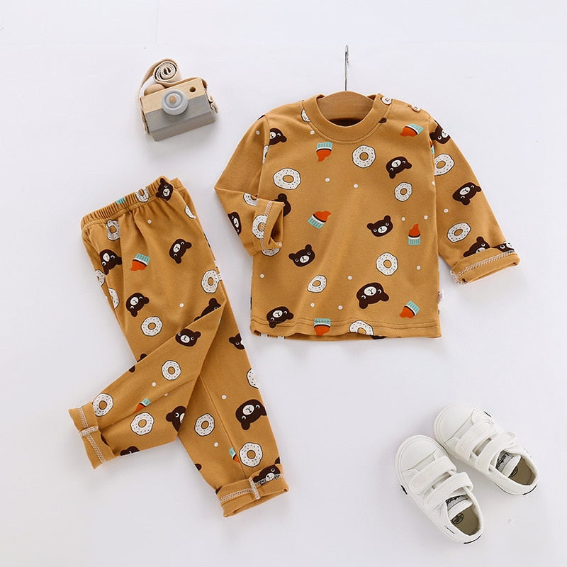 2-Piece Cotton Pajamas Set-Seazide Shop