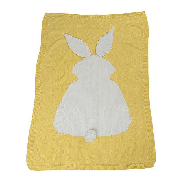 Rabbit Ears Knit Blanket-Seazide Shop