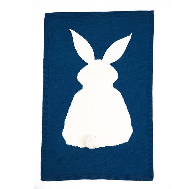 Rabbit Ears Knit Blanket-Seazide Shop