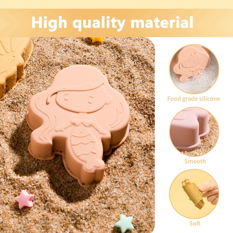4Pcs Silicone Sand Mold-Seazide Shop