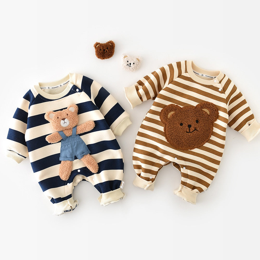 Striped baby rompers 0-2Y