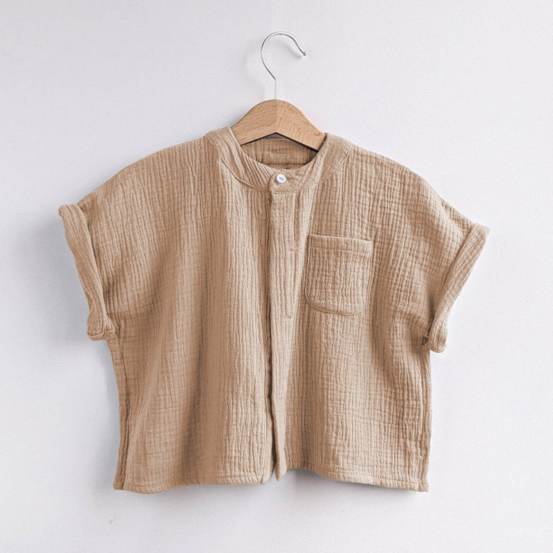 100% Cotton Muslin Boys Shirt-0-Seazide Shop