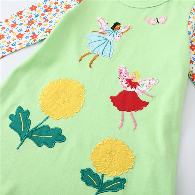 Fairy Tale Embroidery Dress-Seazide Shop