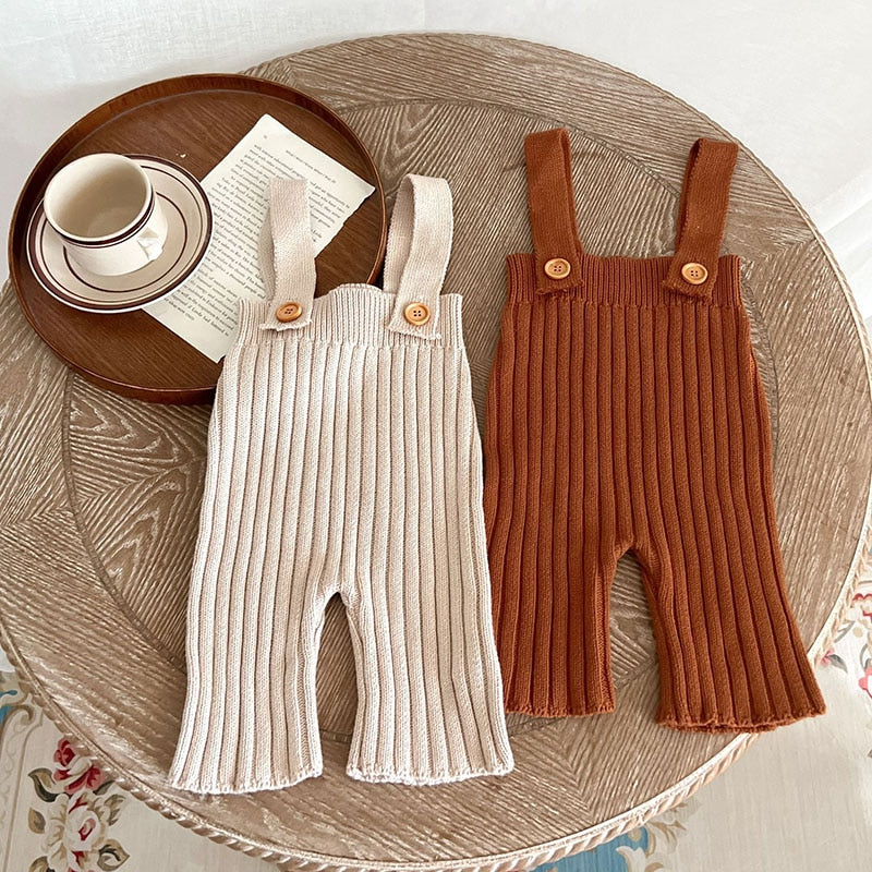 Ribbed Cotton Overalls